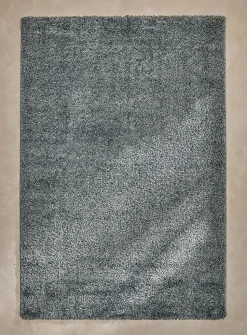 Shiny plain shag rug