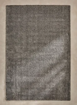 Shiny plain shag rug
