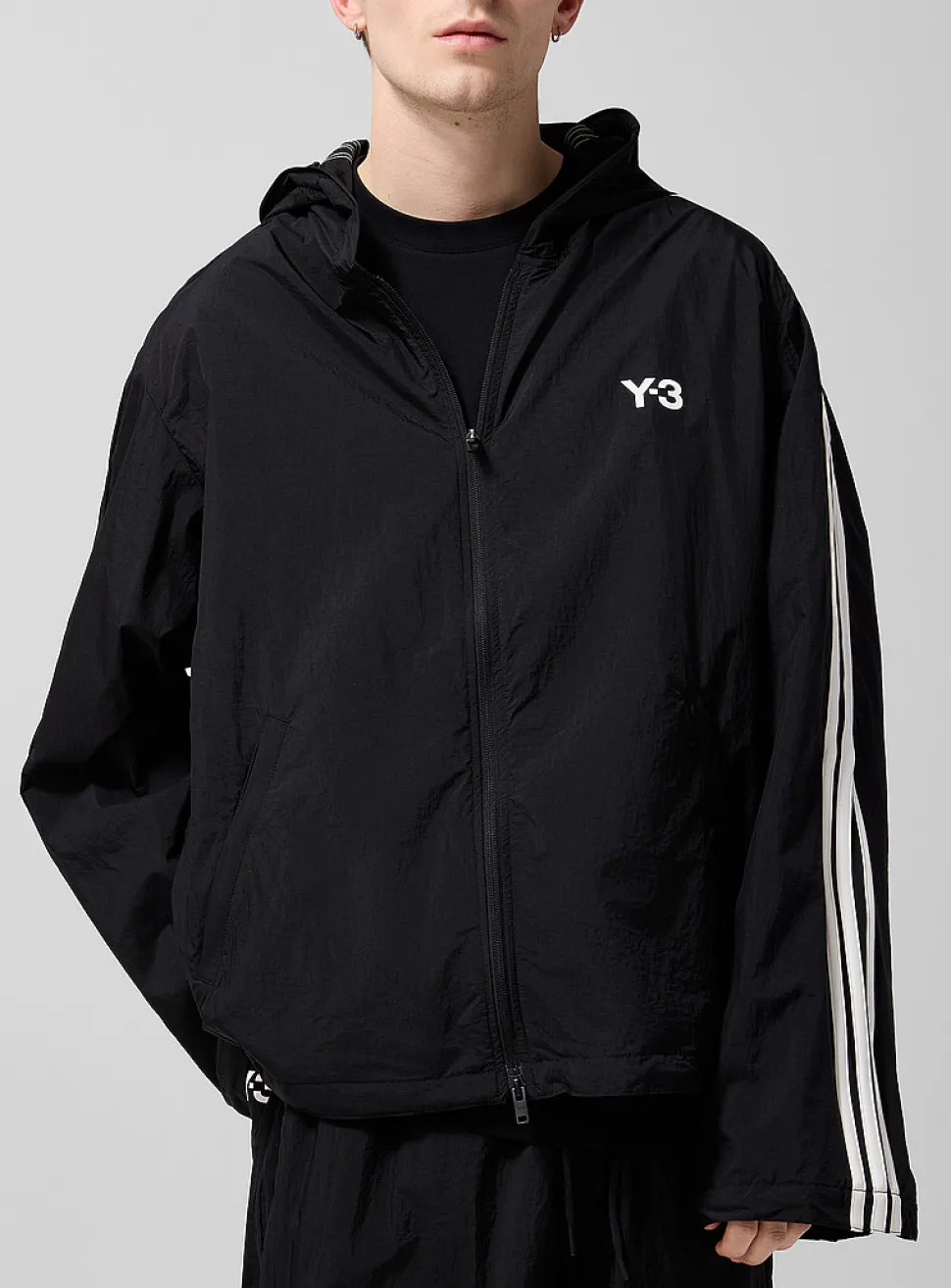 Signature stripes wire inserts windbreaker