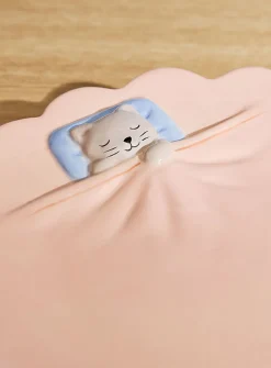 Sleepy kitten small plate