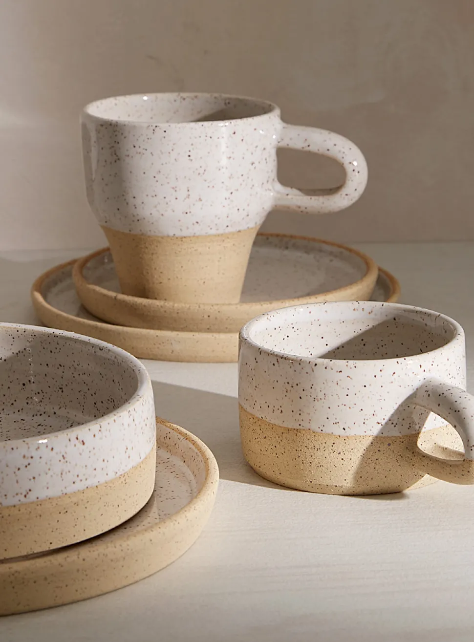 Small comforting speckled mug