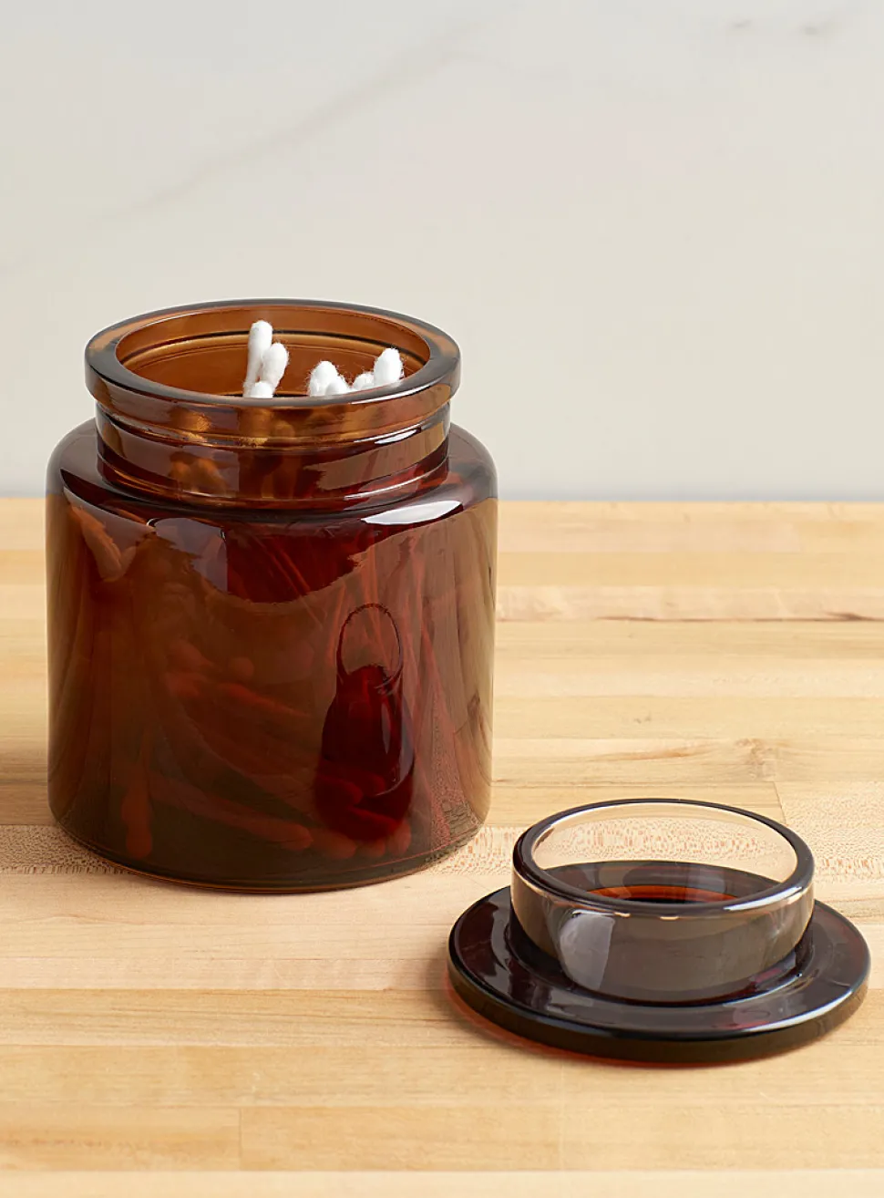 Small glass decorative jar