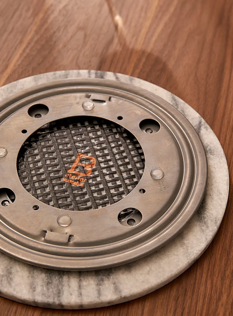 Small marble rotating tray