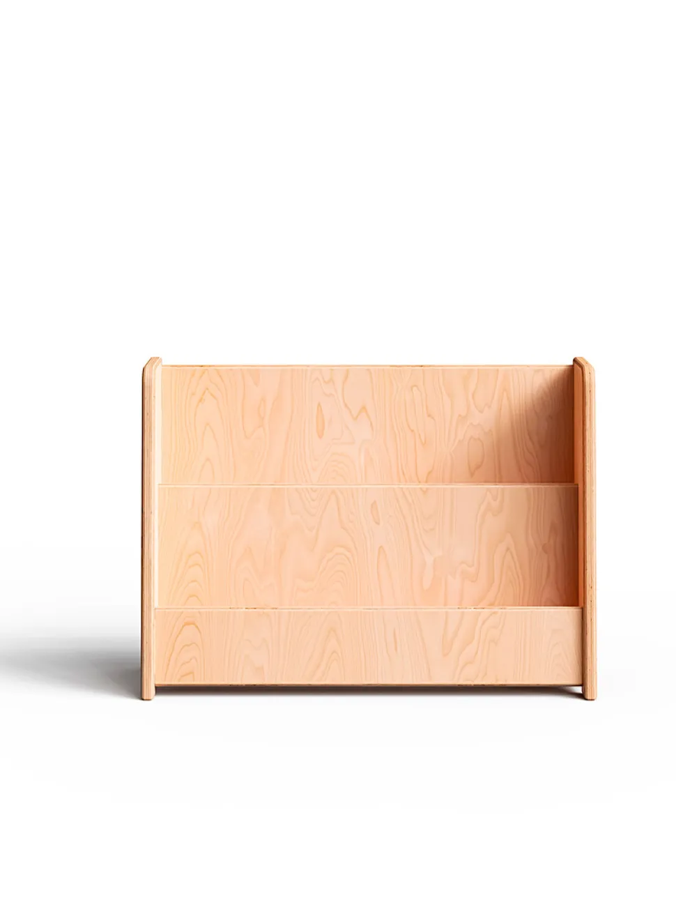 Small natural wood bookshelf