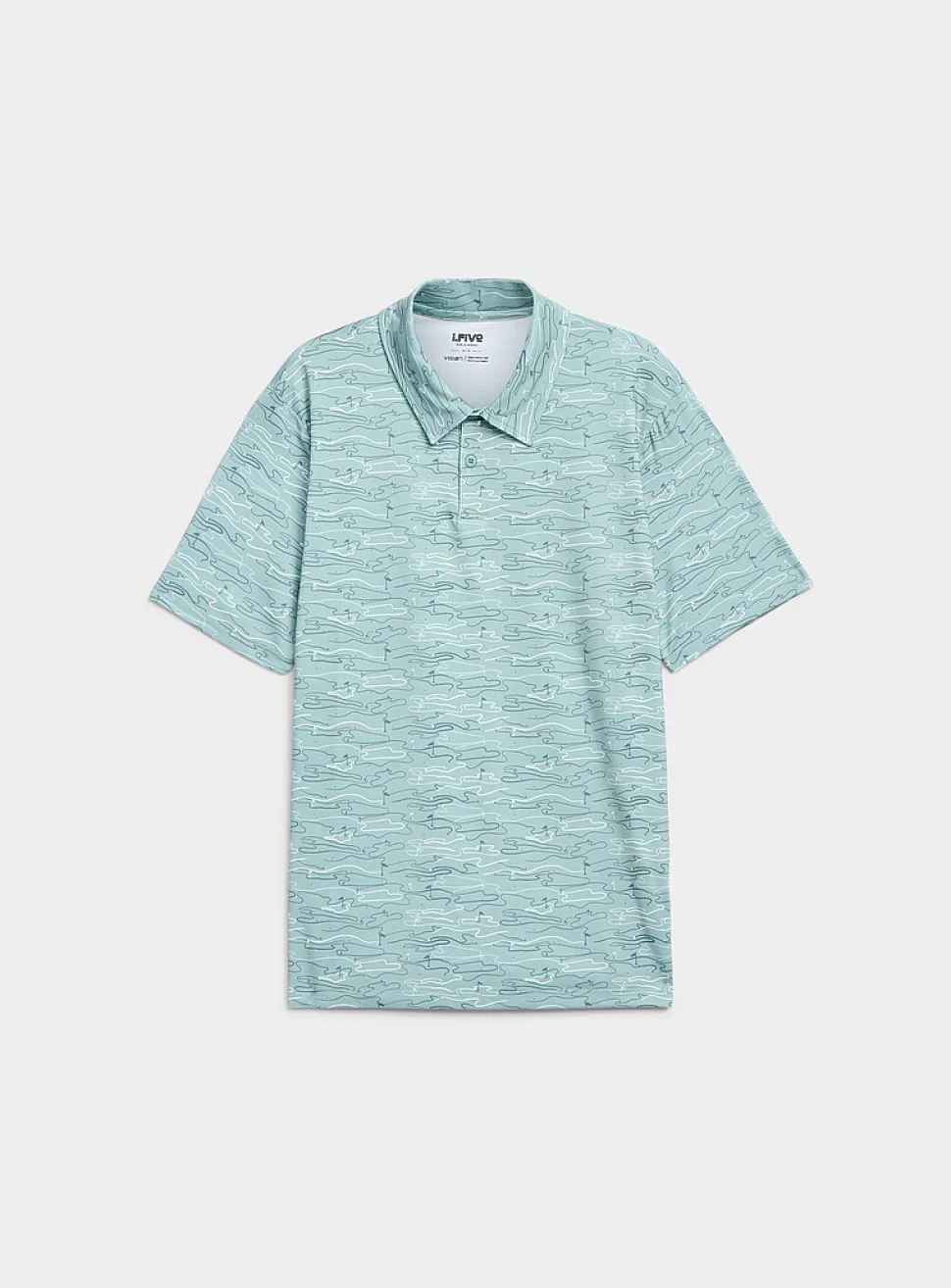 Small patterns golf polo