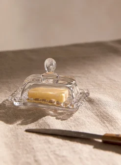 Small scalloped butter dish