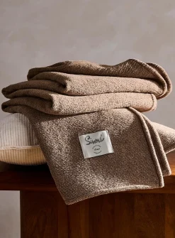 Soft chenille throw