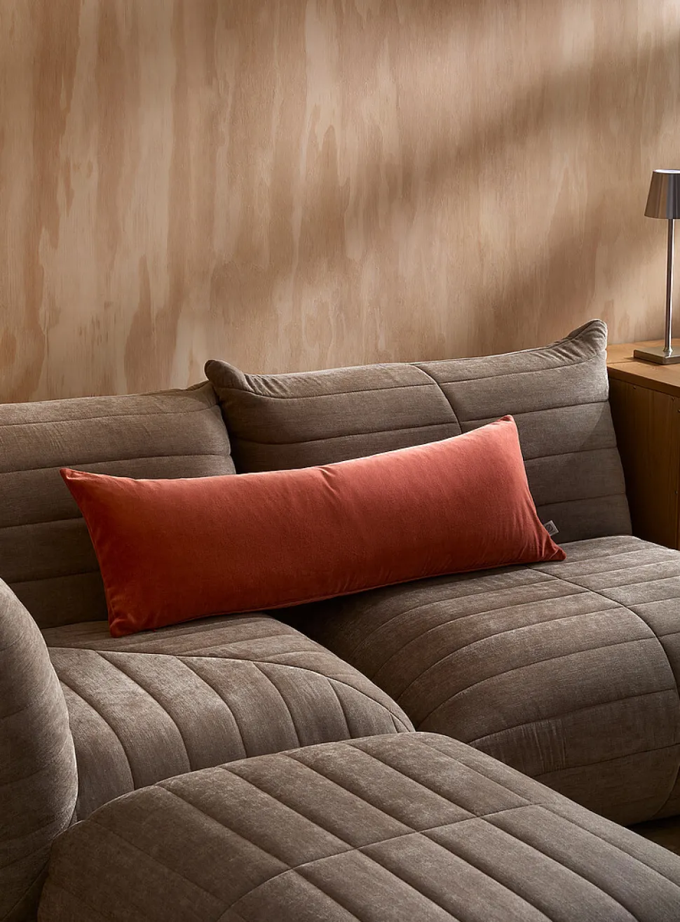 Soft cotton velvet removable-cover cushion
