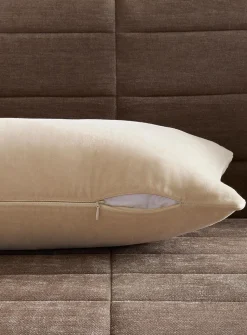 Soft cotton velvet removable-cover cushion
