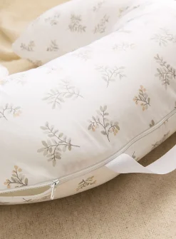 Soft foliage nursing pillow