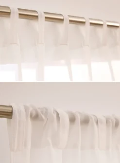 Soft tone plain sheer curtains