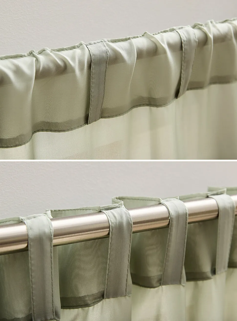 Soft tone plain sheer curtains