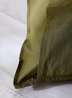 Solid 100% organic cotton body pillow sham