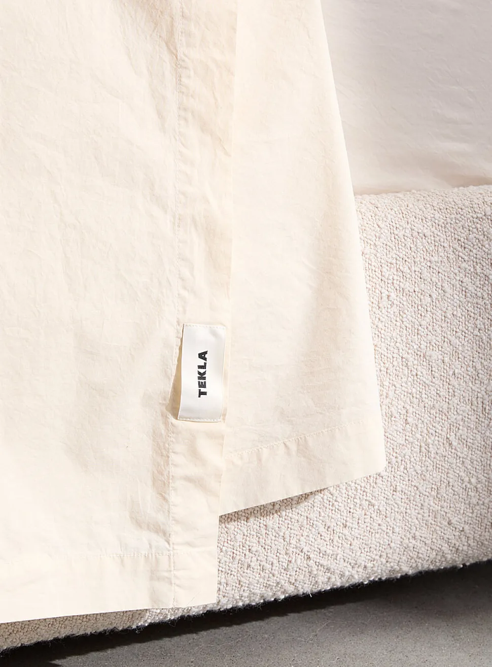Solid 100% organic cotton percale sheet