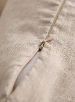 Solid pure linen removable-cover cushion