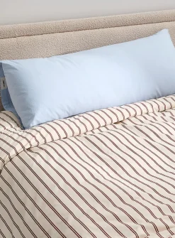 Solid pure organic cotton percale pillow sham