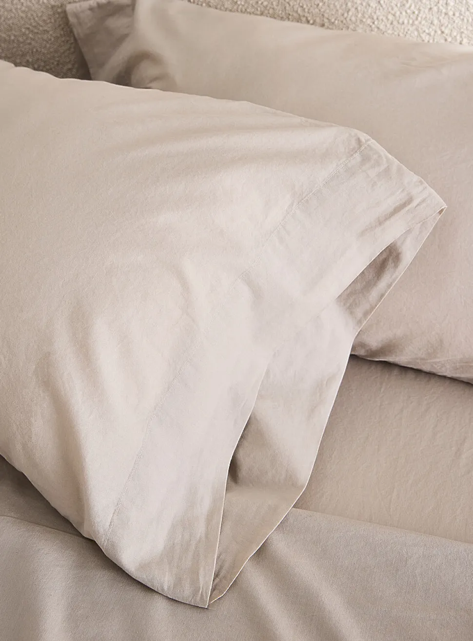 Solid pure organic cotton pillowcases