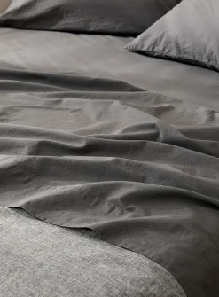 Solid pure organic cotton sheet set