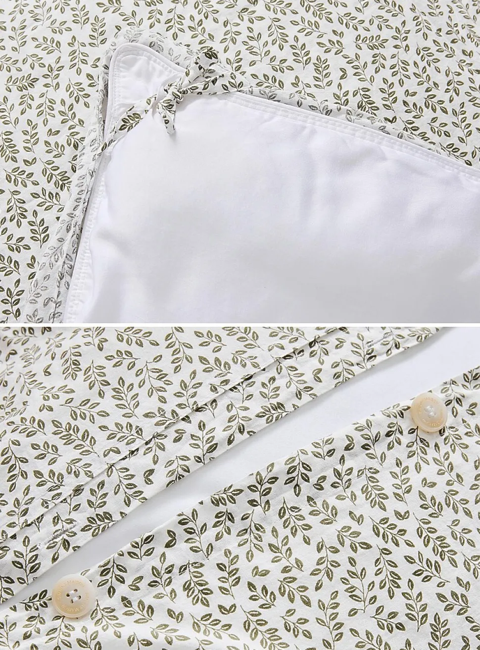 Soothing foliage duvet cover set