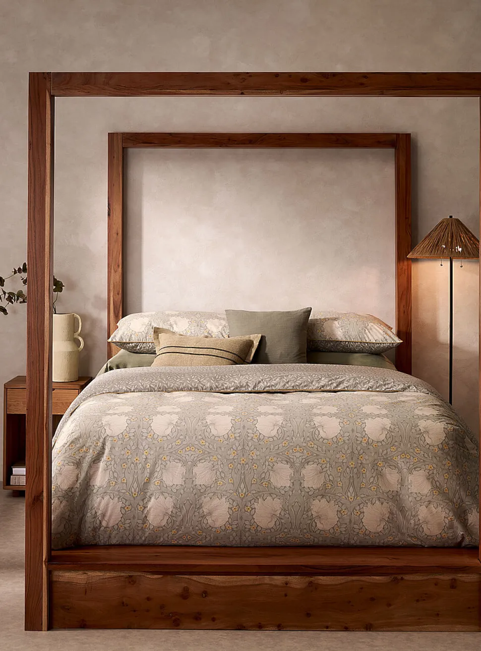 Soothing poppies percale plus duvet cover