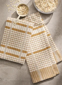 Sophisticated plaid tea towels