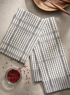 Sophisticated plaid tea towels