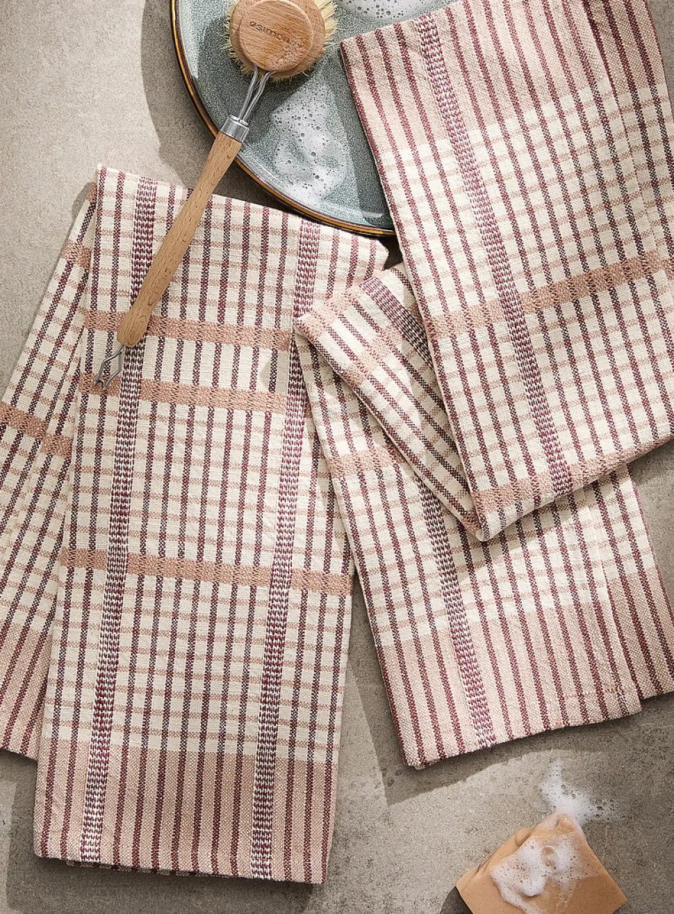 Sophisticated plaid tea towels