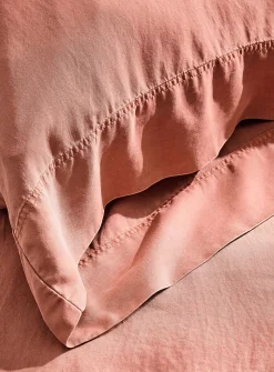 Stonewashed lyocell pillowcases