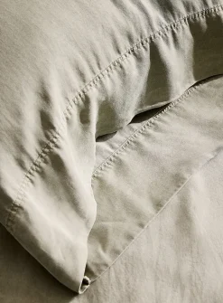 Stonewashed lyocell pillowcases