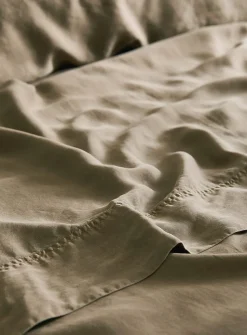 Stonewashed lyocell sheet set