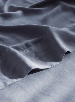 Stonewashed lyocell sheet set