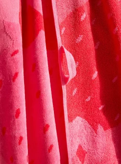 Strawberry organic cotton beach towel