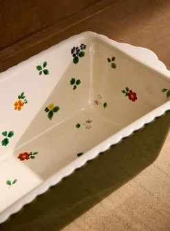 Summer pattern baking dish