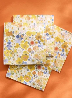 Sunny field paper napkins