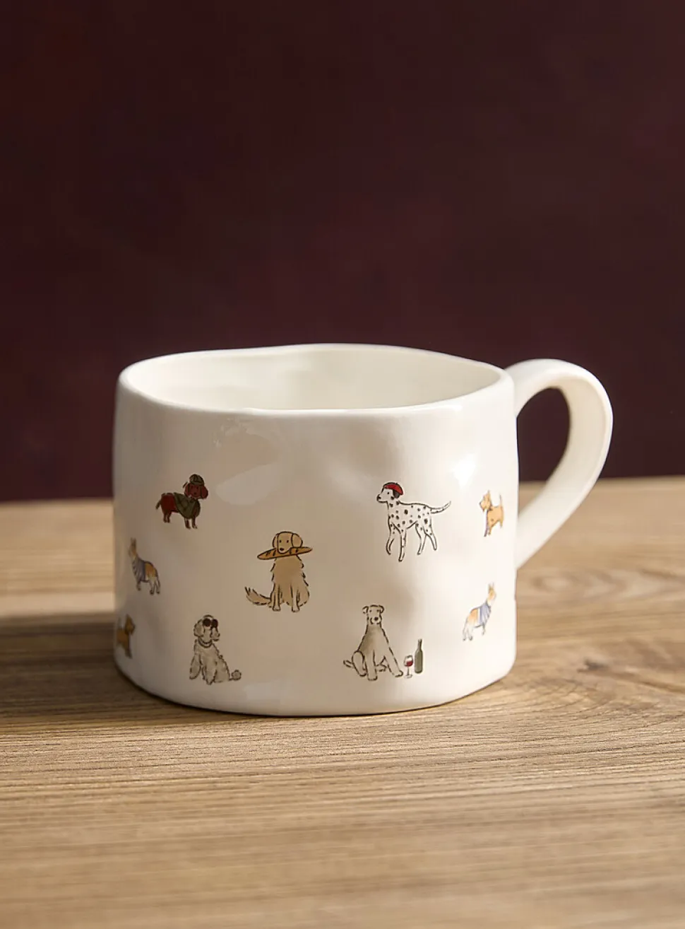 Sweet dog life large embossed mug