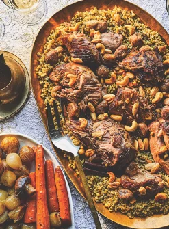 Syrian recipe book and essential ingredients