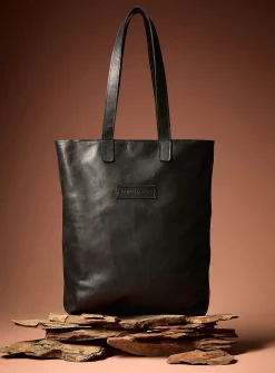 Tab large genuine leather tote