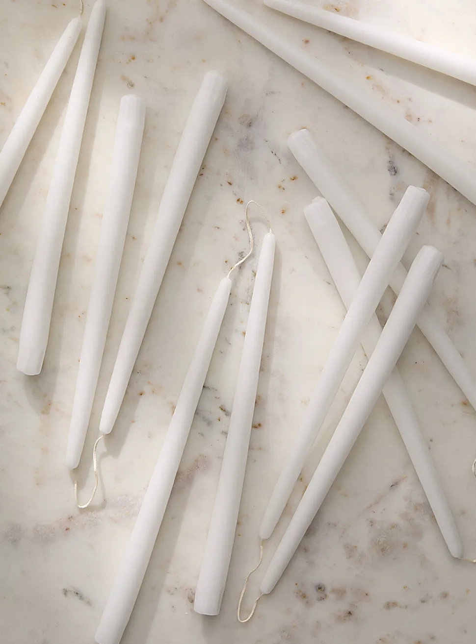 Taper elongated conical candles