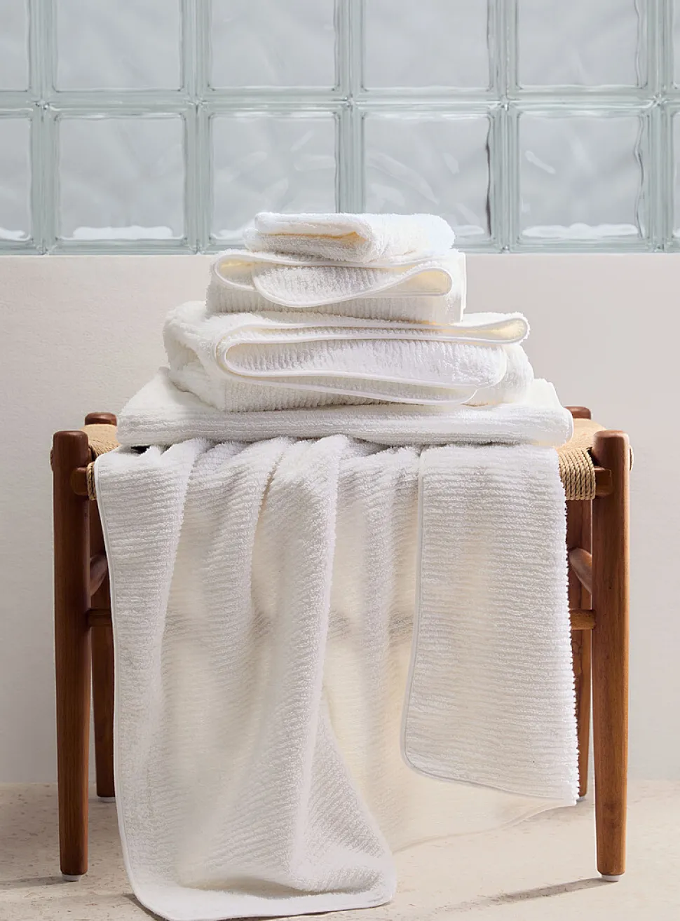 Textured Turkish cotton towels