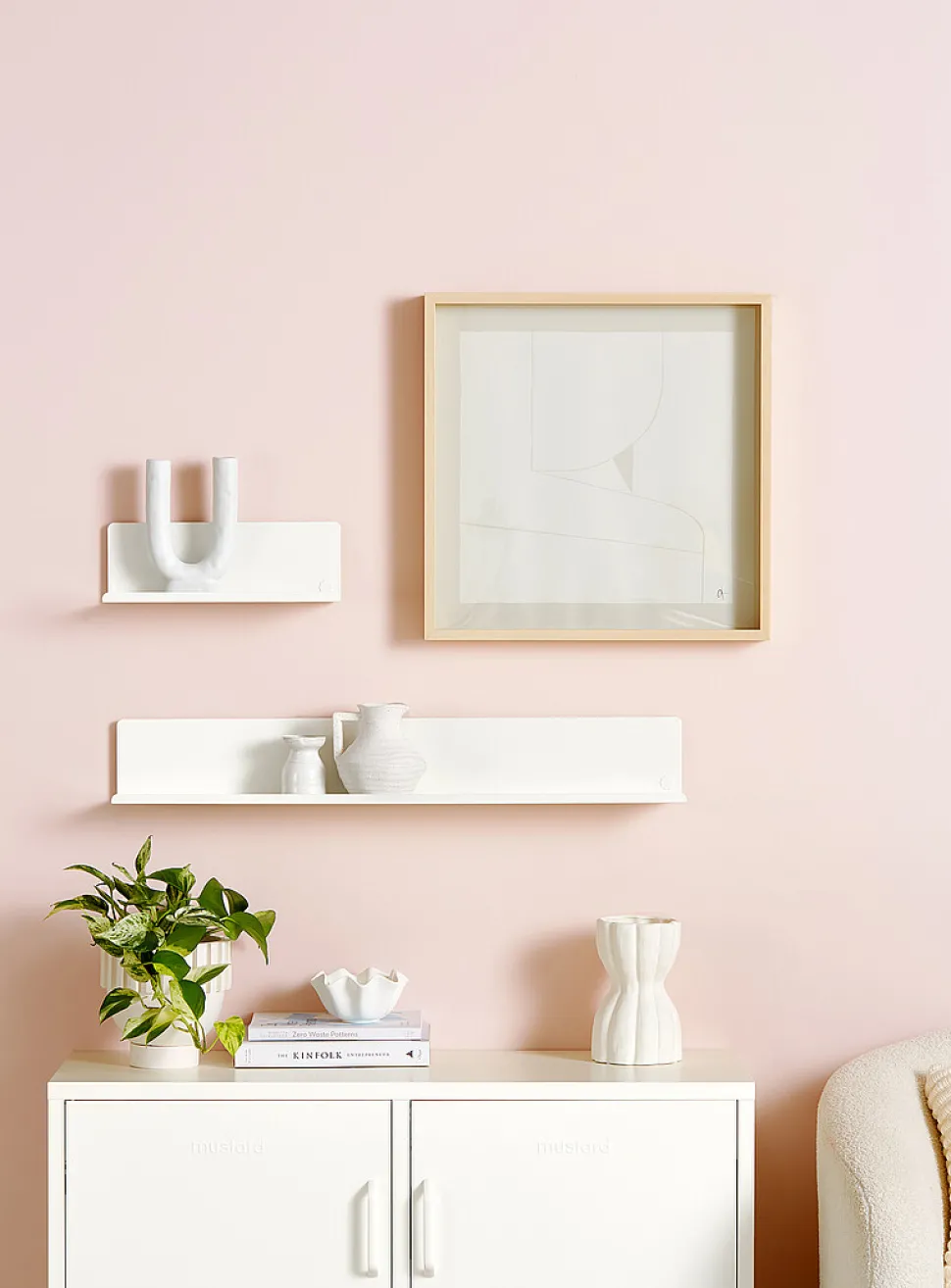 The Ledge large metallic shelf