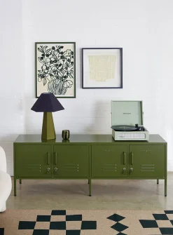 The Standard storage units metallic TV unit