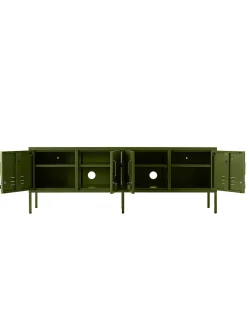 The Standard storage units metallic TV unit