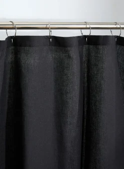 Touch of linen shower curtain