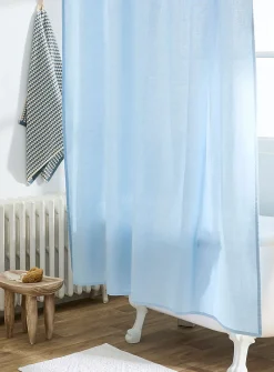 Touch of linen shower curtain