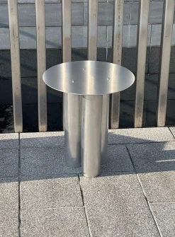 TT01 cylindrical aluminum side table