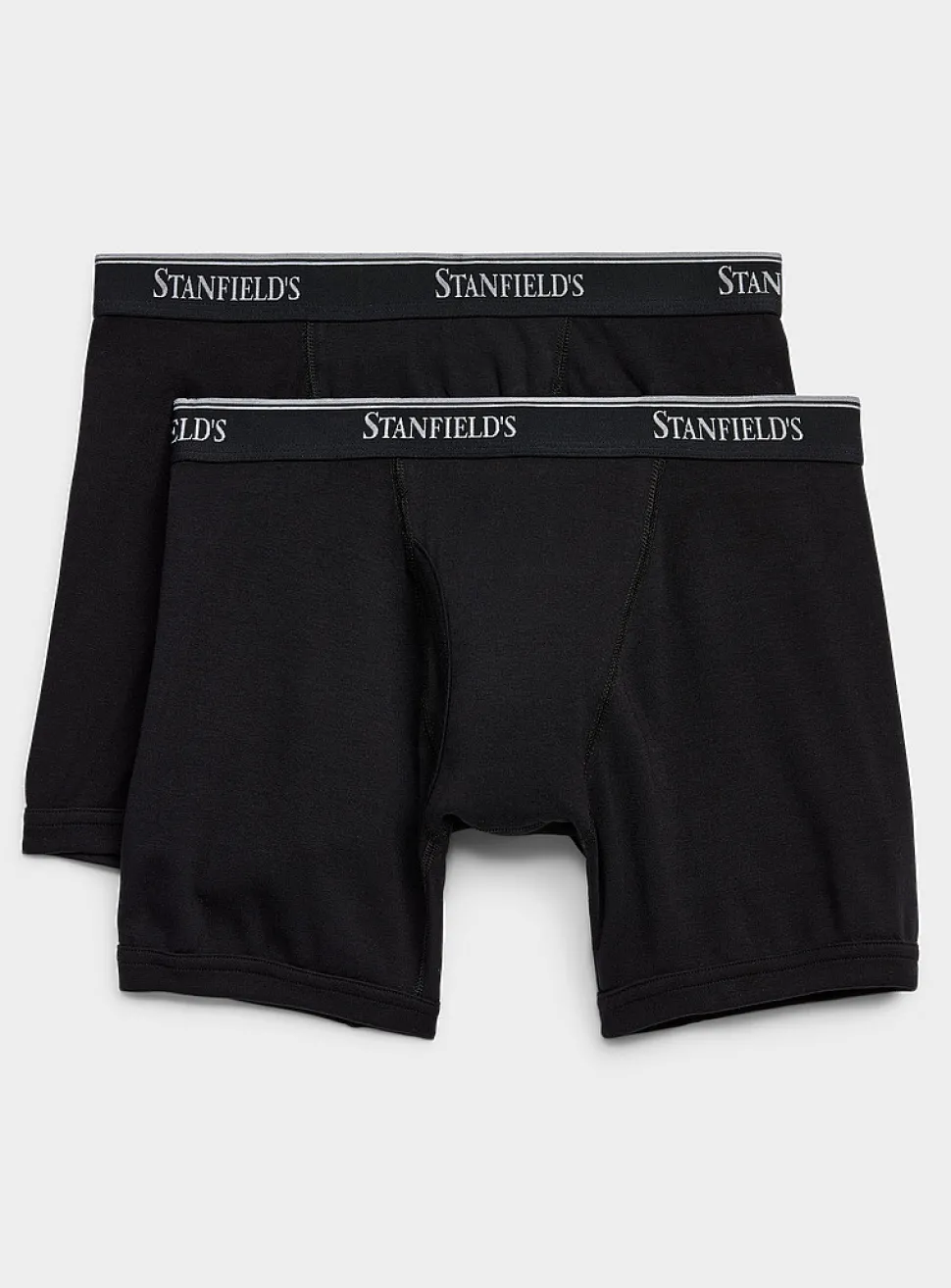 6" ultra-comfortable solid boxer briefs