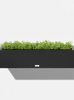 Urban rectangular railing planter