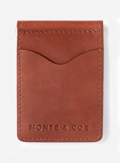 Vegetable-tanned leather card case