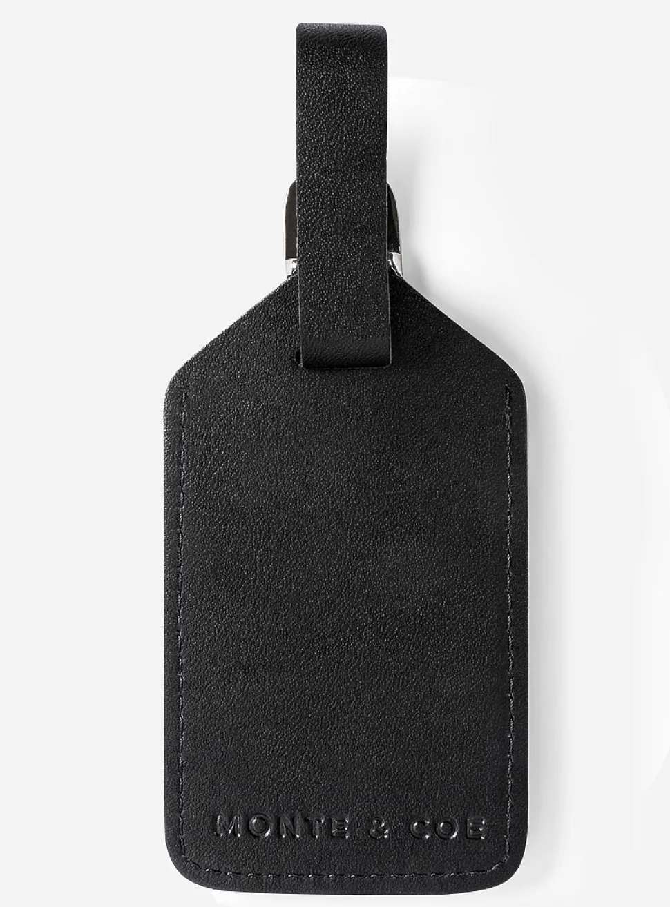 Vegetable-tanned leather luggage tag