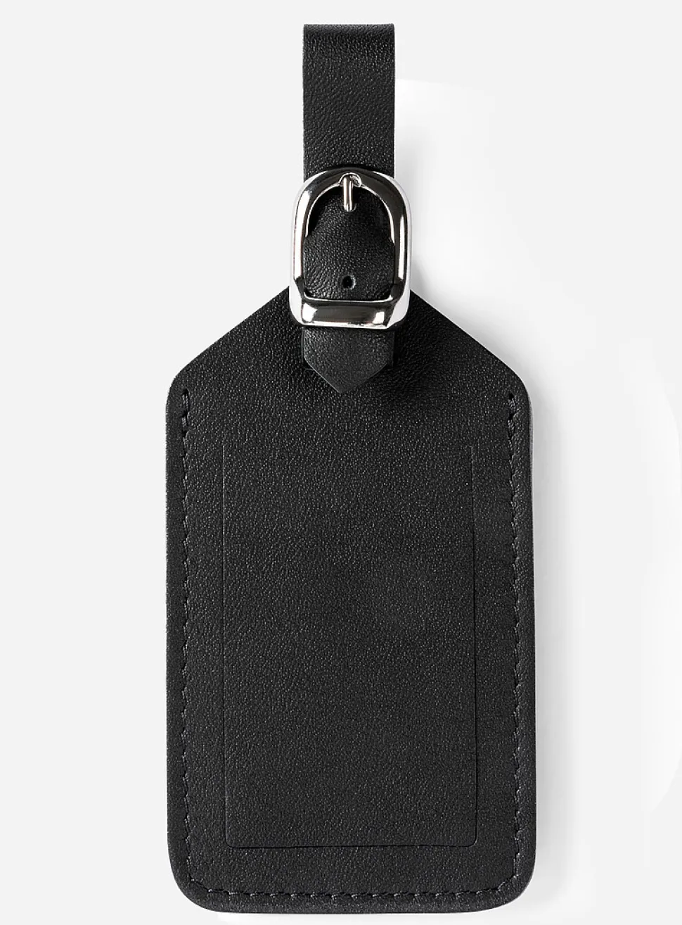 Vegetable-tanned leather luggage tag